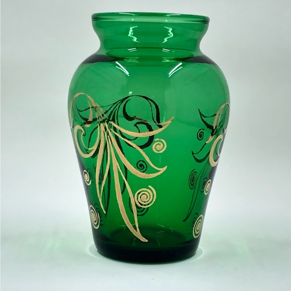 Anchor Hocking Forest Green 3" Bud Vase - Picture 4 of 15